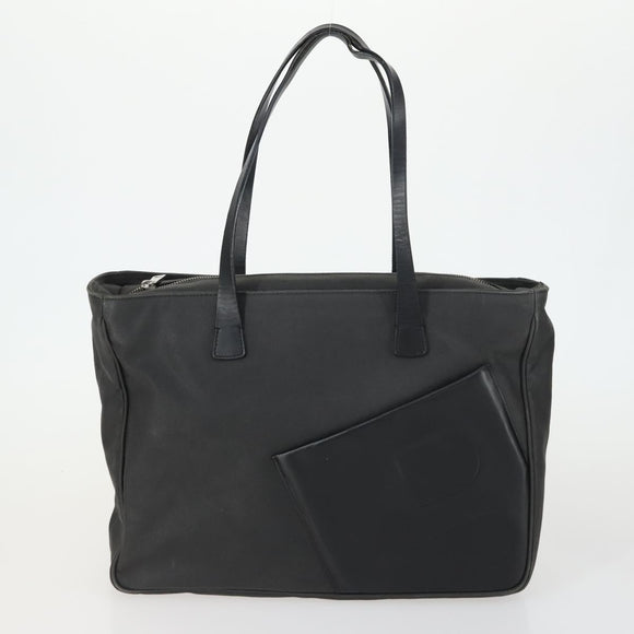 BALLY Shoulder Bag Nylon PVC 2 Set Black Auth bs32141