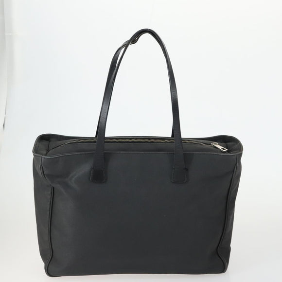 BALLY Shoulder Bag Nylon PVC 2 Set Black Auth bs32141