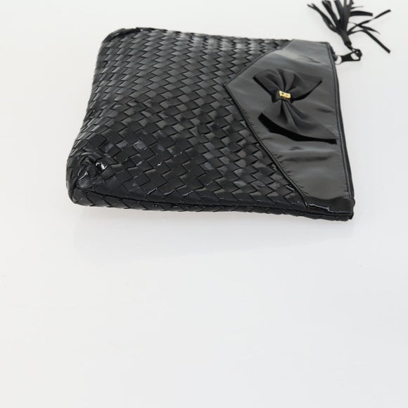 BALLY Hand Bag Leather PVC Canvas 4 Set Beige Black Brown Auth bs32143