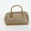 BALLY Hand Bag Leather PVC Canvas 4 Set Beige Black Brown Auth bs32143-14