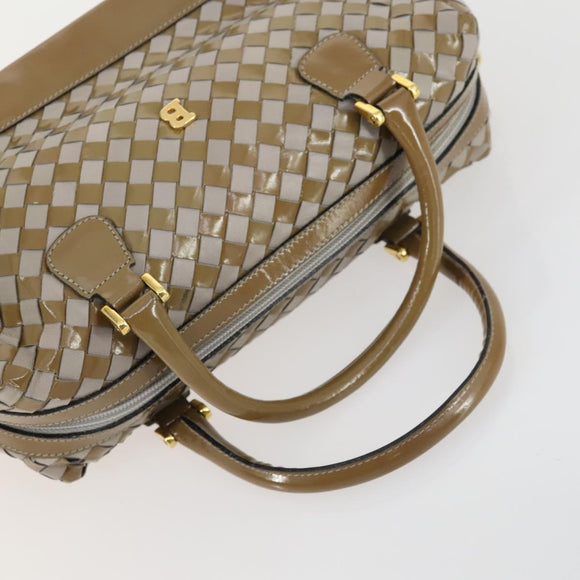 BALLY Hand Bag Leather PVC Canvas 4 Set Beige Black Brown Auth bs32143