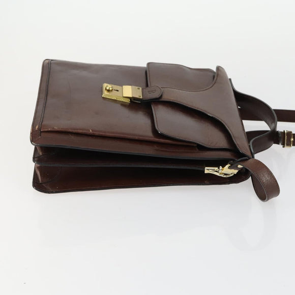 BALLY Hand Bag Leather PVC Canvas 4 Set Beige Black Brown Auth bs32143