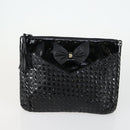 BALLY Hand Bag Leather PVC Canvas 4 Set Beige Black Brown Auth bs32143-8