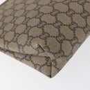 GUCCI GG Plus Supreme Clutch Bag PVC Beige Gold Auth bs32146-10