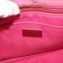 PRADA Canapa PM Hand Bag Canvas 2way Pink Gold Auth bs32147-20