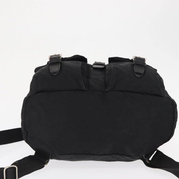PRADA Rucksack Nylon Schwarz Silber Authentisch bs32149