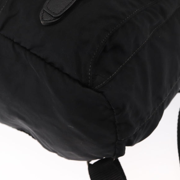 PRADA Rucksack Nylon Schwarz Silber Authentisch bs32149