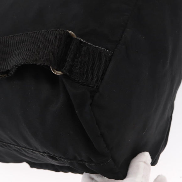 PRADA Rucksack Nylon Schwarz Silber Authentisch bs32149