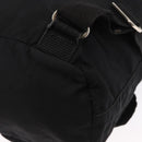 PRADA Rucksack Nylon Schwarz Silber Authentisch bs32149-18