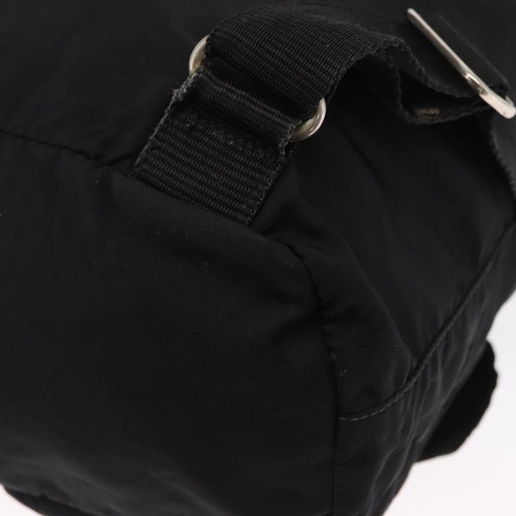 PRADA Rucksack Nylon Schwarz Silber Authentisch bs32149