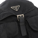 PRADA Rucksack Nylon Schwarz Silber Authentisch bs32149-19