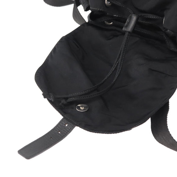 PRADA Rucksack Nylon Schwarz Silber Authentisch bs32149