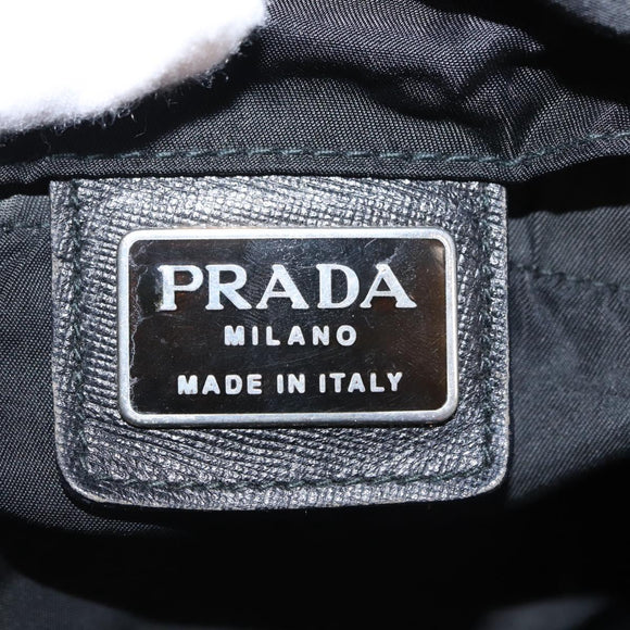 PRADA Rucksack Nylon Schwarz Silber Authentisch bs32149