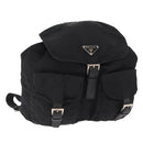 PRADA Rucksack Nylon Schwarz Silber Authentisch bs32149-1