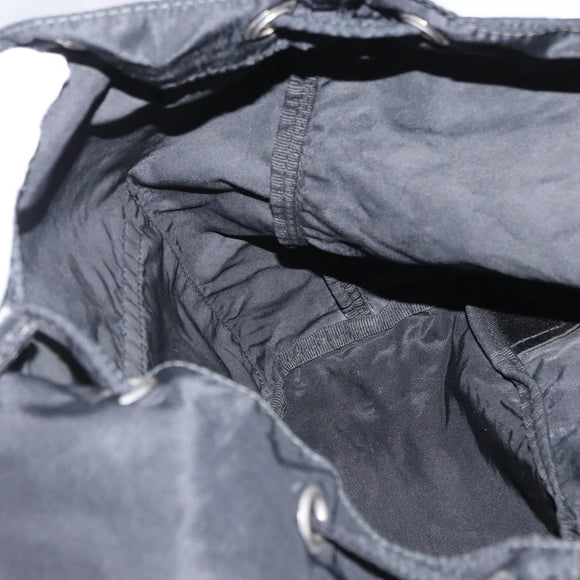 PRADA Rucksack Nylon Schwarz Silber Authentisch bs32149