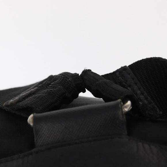 PRADA Rucksack Nylon Schwarz Silber Authentisch bs32149