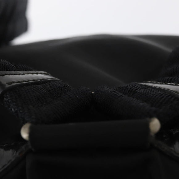 PRADA Backpack Nylon Black Silver Auth bs32150