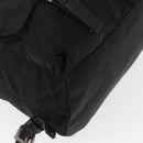 PRADA Backpack Nylon Black Silver Auth bs32150-17