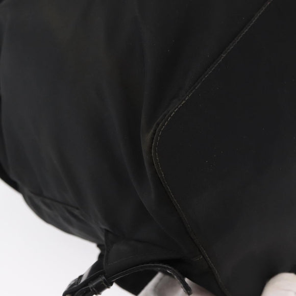 PRADA Backpack Nylon Black Silver Auth bs32150