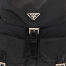 PRADA Backpack Nylon Black Silver Auth bs32150-21