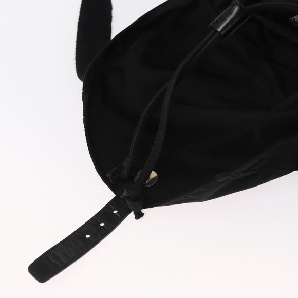 PRADA Backpack Nylon Black Silver Auth bs32150