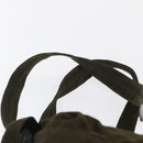 PRADA Backpack Nylon Khaki Silver Auth bs32151-10