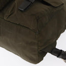 PRADA Backpack Nylon Khaki Silver Auth bs32151-13