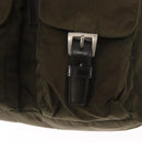 PRADA Backpack Nylon Khaki Silver Auth bs32151-18