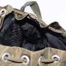 PRADA Backpack Nylon Khaki Silver Auth bs32151-22