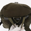 PRADA Backpack Nylon Khaki Silver Auth bs32151-6