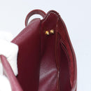 Christian Dior Trotter Canvas Shoulder Bag Red Gold Auth bs32153-18