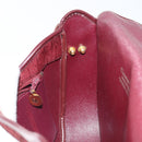 Christian Dior Trotter Canvas Shoulder Bag Red Gold Auth bs32153-19