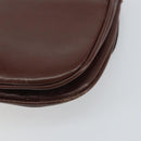 CELINE Shoulder Bag Leather Brown Gold Auth bs32155-15