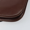 CELINE Shoulder Bag Leather Brown Gold Auth bs32155-16