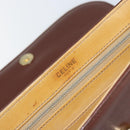 CELINE Shoulder Bag Leather Brown Gold Auth bs32155-10