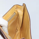 CELINE Shoulder Bag Leather Brown Gold Auth bs32155-18