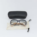 CHANEL Sunglasses plastic White CC Auth bs32159-12