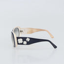 CHANEL Sunglasses plastic White CC Auth bs32159-3