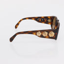 CHANEL Sunglasses plastic Brown CC Auth bs32160-6