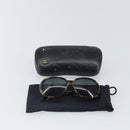 CHANEL Sunglasses plastic Brown CC Auth bs32163-11