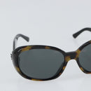 CHANEL Sunglasses plastic Brown CC Auth bs32163-6