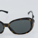 CHANEL Sunglasses plastic Brown CC Auth bs32163-7