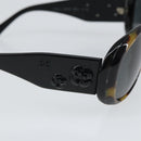 CHANEL Sunglasses plastic Brown CC Auth bs32163-8