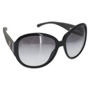 CHANEL Sunglasses plastic Black CC Auth bs32166-1