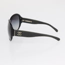 CHANEL Sunglasses plastic Black CC Auth bs32166-6