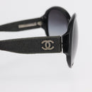 CHANEL Sunglasses plastic Black CC Auth bs32166-8