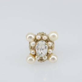 CHANEL Ring metal Gold CC Auth bs32167 - 0