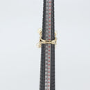 CHANEL Ring metal Gold CC Auth bs32167-9