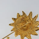 CHANEL Brooch metal Gold Tone CC Auth bs32169-5