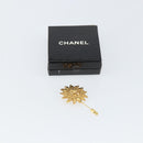 CHANEL Brooch metal Gold Tone CC Auth bs32169-6
